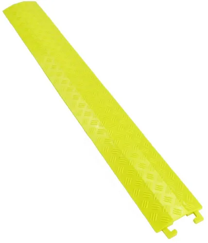 Kanal Kabelbrücke Gelb PVC Überfahrrampe Kabelkanal Kabelschutz Kabelrampe 1