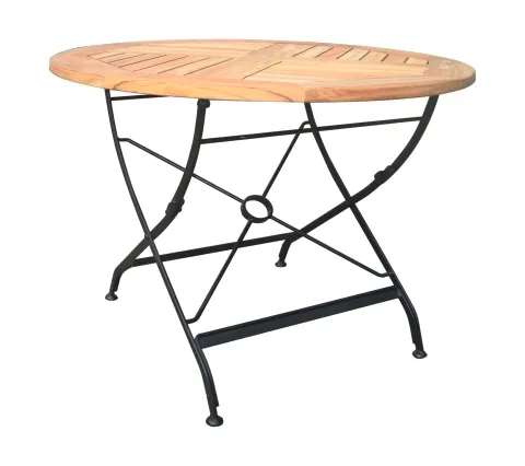 Zebra Florence Klapptisch 90cm rund Teak von Zebra