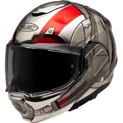 HJC F100 Ant-Man Marvel Klapphelm, Größe S für Männer in rot von HJC Helmets