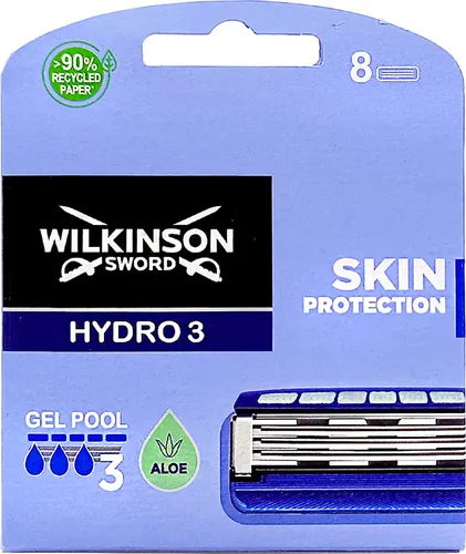 Wilkinson Hydro 3 Skin Protection Rasierklingen, 8er Pack