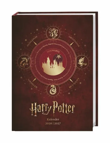 Harry Potter 17-Monats-Kalenderbuch A5 2027 - 17 Monate. Von August 2026 bis...