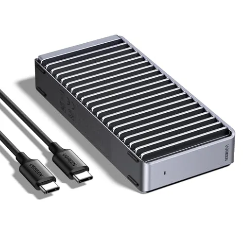 UGREEN 40Gbps M2 SSD Gehäuse, USB4 NVMe Gehäuse kompatibel mit Thunderbolt 4 bis zu 3848MB/s, M.2 NVMe SSD Gehäuse kompatibel mit Mac mini M4, MacBook Pro 2024 M4, ASUS Z890