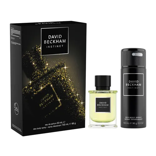 David Beckham Instinct Man Edp Set – 50 ml + Deo Spray 150 ml - Herren Geschenkset mit 50 ml Edp und 150 ml Deo Spray, ideal für den modernen Mann, der seinen Duft und Stil unterstreichen möchte.