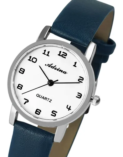 Adrina Quarzuhr AR0032 - Elegante Damenuhr mit Lederimitationsarmband - Stylische Armbanduhr für Damen mit hochwertigem Quarzuhrwerk und grünem Lederimitationsarmband. Ideal für jede Gelegenheit und perfekt zum Verschenken.