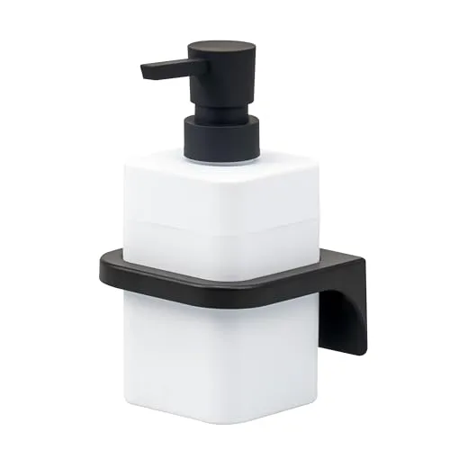 bremermann Seifenspender Savona mit Soft-Touch Oberfläche – eleganter Wandspender - Praktischer Seifenspender Savona mit Wandhalterung für flexiblen Einsatz. Die matte Soft-Touch-Oberfläche und das moderne Design machen ihn zum Blickfang in jedem Bad. Ideal für Flüssigseife, Shampoo oder Duschgel.