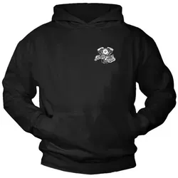 MAKAYA Kapuzenpullover Herren Motorrad Bekleidung Sweatshirt Pullover Biker Hoodie Männer schwarz XXL