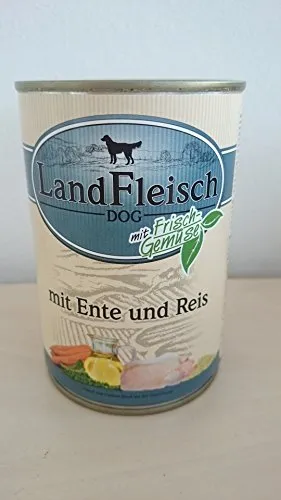 LandFleisch | Pur mit Ente und Reis mit Frisch-Gemüse | 12 x 400 g