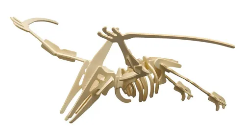 Pebaro 3D-Puzzle Holzbausatz Pterodactylus, 856/2, 23 Puzzleteile