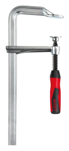 Bessey Ganzstahl-Schraubzwinge GZ20-2K 200 x 100 mm - Robuste Schraubzwinge mit 2-Komponenten-Griff für sicheren Halt, ideal für präzises Arbeiten in Werkstatt und Heim