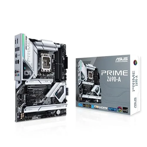 ASUS Prime Z690-A Mainboard - ATX Mainboard mit LGA 1700 Sockel und Unterstützung für DDR5-RAM, ideal für leistungsstarke Gaming- und Arbeits-PCs.