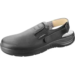 Schwarze Clogs Größe 39 - Ideal für Beruf und Küche - Arbeits- & Schutzkleidung mit antistatischer und rutschhemmender Sohle, ideal für Küchen und Berufseinsatz. Auswechselbare Active Comfort Einlegesohle für hohen Tragekomfort.