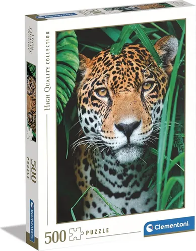 Clementoni Puzzle 500 Teile HQ Jaguar im Dschungel 35127