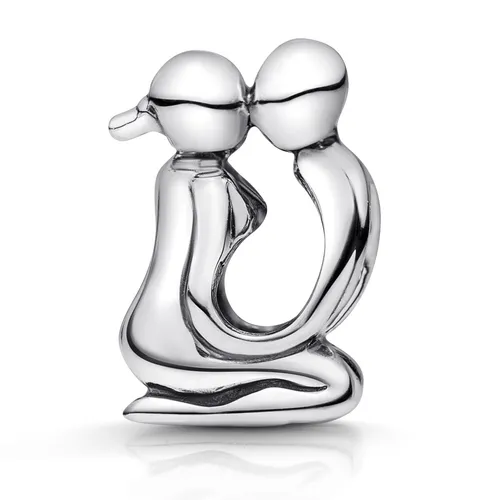 MATERIA 925 Silber Bead Liebespaar Element für Beads Armband
