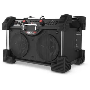 PerfectPro ROCKHART 18V Baustellenradio - robustes Baustellenradio mit 18V Akku, ideal für laute Umgebungen und beste Klangqualität