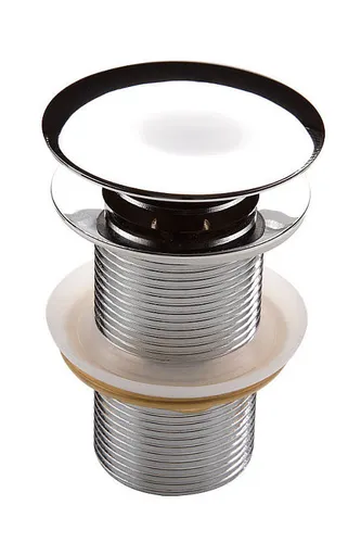 Press-Exzenter ohne Überlauf Pop-Up Ablaufventil Chrom Click - Clack