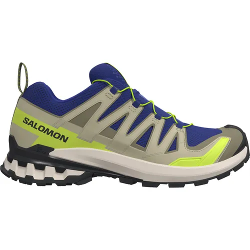 Salomon XA PRO 3D V9 Herren Traillaufschuhe - Gelb - Größe 11,5 - Die Salomon XA PRO 3D V9 Traillaufschuhe bieten Stabilität und Komfort für Outdoor-Abenteuer. Mit verbessertem Grip und robustem Stollenprofil sind sie ideal für jedes Terrain.