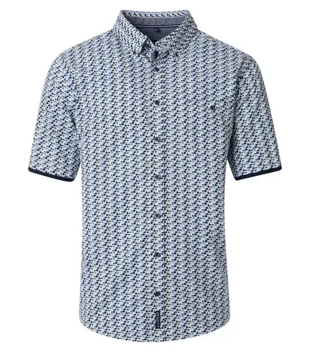 CASAMODA Freizeithemd Kurzarm Print - Herren-Freizeithemden aus 100% Baumwolle, lässig geschnitten mit modischem Minimal-Print, ideal für jeden Freizeitlook und bequem im Alltag.