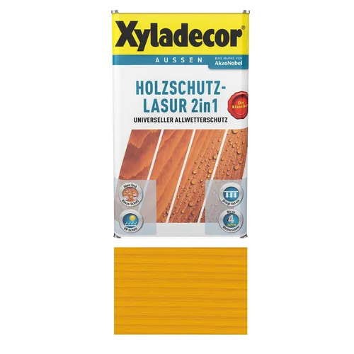 Xyladecor Holzschutzlasur 750 ml eiche hell 2in1 von Xyladecor