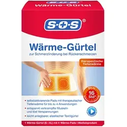 SOS Wärme-Gürtel(1er Pack) Rückenwärmer zur Schmerzlinderung bei Rückenschmerzen