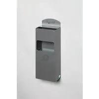 PROREGAL Robuster Wandascher 4 Liter aus verzinktem Stahl - Effizienter Wandascher für Zigarettenentsorgung im Außenbereich. Ideal für öffentliche Plätze und Gastronomie, vereint modernes Design mit Funktionalität und Langlebigkeit.