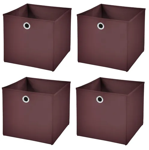 StickandShine Faltbox 4er SET 33 x 33 x 33 cm ohne Deckel – perfekt für KALLAX - 19 Farben