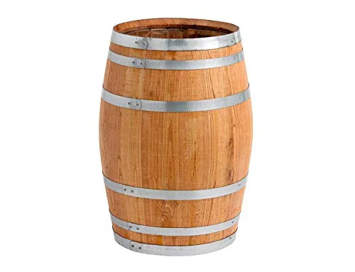 Liter Holzfass, neues Fass, Weinfass aus Kastanienholz geöffnet als Regenfass, Regentonne (Fass geölt) 150