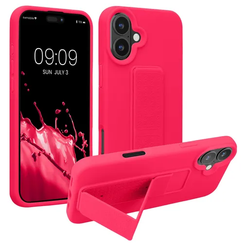 Hülle für Apple iPhone 16 Plus Hülle Silikon Case Handy Cover Fingerhalter