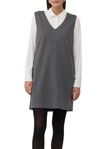 s.Oliver Kleid im A-Shape mit Nadelstreifen