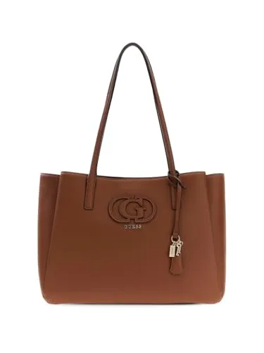 GUESS Schultertasche Isola Multi Compartment Tote in braun von GUESS