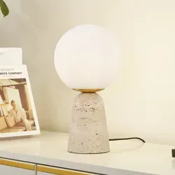 Lindby Tischleuchte Kirstan, 1 x 15 W LED in beige von Lindby