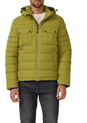 s.Oliver Sportive Puffer-Jacke mit abnehmbarer Kapuze - Modische Puffer-Jacke für kühle Tage, ausgestattet mit abnehmbarer Kapuze und praktischen Taschen. Ideal für den Alltag und vielseitig kombinierbar.