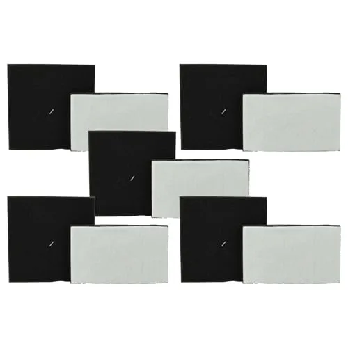 vhbw 5X Schaumstoffeinlage, 5X Abluftfilter Ersatz für Philips XV1220, CP0789 für Staubsauger