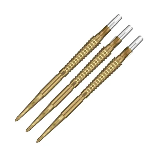 Target Darts Swiss Point Storm Dartspitzen, LNC (3er Pack Spitzen) 26MM - Gold | Wechsel Dartspitzen, Swiss Stormspitzen, Profi Dart Zubehör