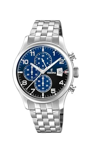 Festina TIMELESS CHRONOGRAPH F20374/8 Herrenchronograph - Armbanduhren für Herren mit elegantem Edelstahlgehäuse, 43 mm Durchmesser und präzisem Chronographen-Mechanismus für stilvolle Zeitmessung.