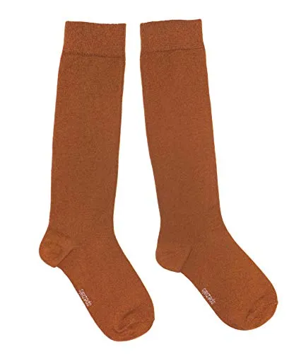 Weri Spezials Damen Kniestrümpfe in hochmodischen Farben - Gute Passform und weiche Baumwolle. (35-38, Ocker)