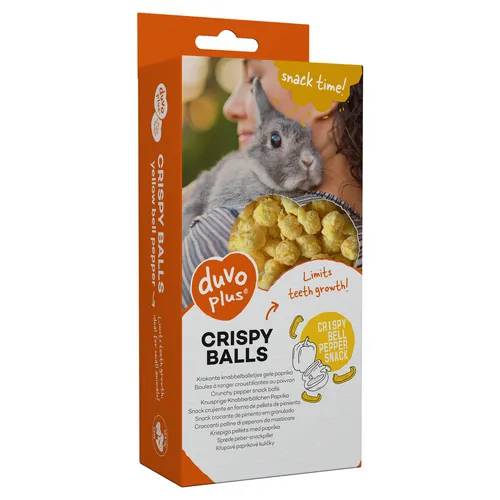 Duvo+ Knusprige Kaubälle gelbe Paprika 50 g, Nagersnack, UVP 2,79 EUR, NEU
