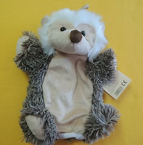 1x Handpuppen IGEL Kinder Kuscheltier Tiere Plüschtier Rollenspiele weich