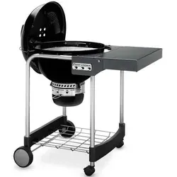Weber Performer GBS Holzkohlegrill 57 cm - Robuster Kohlegrill mit 2550 cm² Gesamtgrillfläche und zusammenklappbaren Seitenbrettern, ideal für Grillpartys mit 9-11 Gästen.