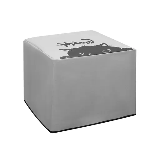 kwmobile Cover kompatibel mit Brother DCP-L2530DW / L2550DN / MFC-L2710DN / L2750DW - Tasche Hülle Drucker - Staubschutzhülle Schutzhaube Schutzhülle - Grau Schwarz Katze Meow