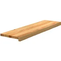 vidaXL Treppenstufen 2 Stk. Hellbraun aus Massivholz Eiche