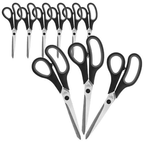 Wilhelm Sell® 6x Universalscheren, scharfe Edelstahlklingen & Komfortgriff