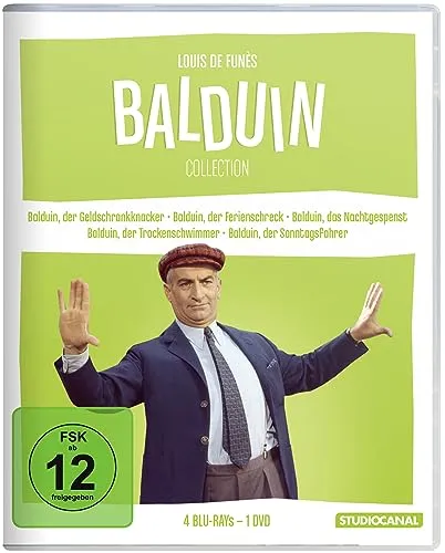 Louis de Funes - Die Balduin Collection (+ DVD) [Blu-ray] - Filme, enthält die besten Komödien mit Louis de Funes und bietet unvergessliche Unterhaltung für die ganze Familie.