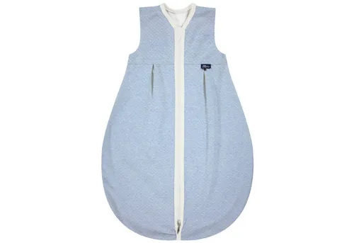 Alvi® Babyschlafsack Mäxchen light 110 - Aqua - Hochwertiger Schlafsack aus 100% Baumwolle, ideal für Babys ab Geburt. Der leichte, atmungsaktive Stoff sorgt für angenehmen Schlafkomfort.