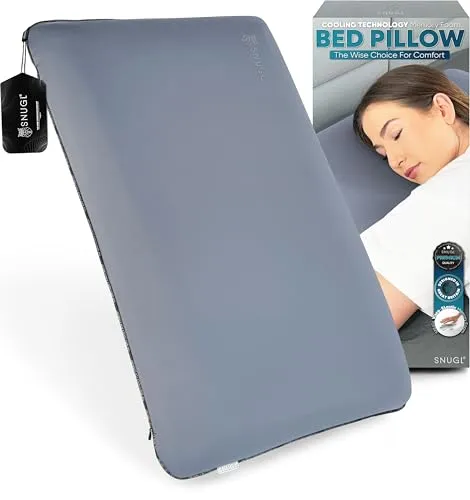 SNUGL Kühlendes Memory Foam Kissen – Ergonomisches Seitenschläferkissen für Nacken- und Rückenstütze