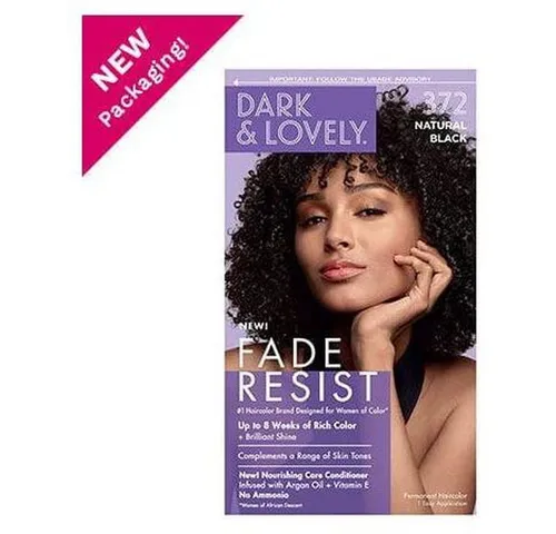 - CONTRAER - Haarmaske Dark and Lovely Soft Sheen Natural Black 372 Rich Conditioning Color