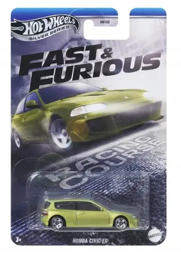 HOT WHEELS SZYBCY&WŚCIEKLI AUTO HONDA CIVIC EG SILVER SERIES 6, 194735266654