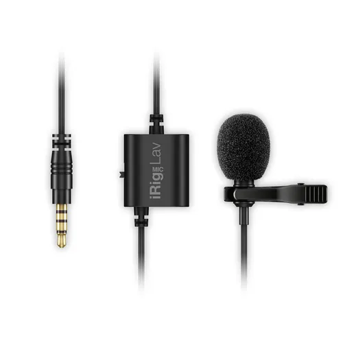 IK Multimedia iRig Mic Lav - Professionelles Lavalier-Mikrofon - Mikrofone der Spitzenklasse, ideal für Interviews und Videoaufnahmen, mit hochwertigem Klang und kompakter Bauweise für unterwegs.