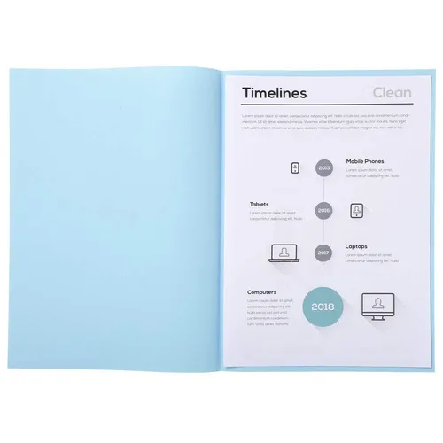 EXACOMPTA Aktendeckel SUPER 60 DIN A4 60 g/qm hellblau 100 Aktendeckel