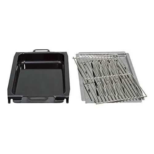 Set 3-teilig: kl. Grillrost, kl. Flammabdeckung, kl. emaill. Pfanne für 2/3-flamm. Geräte