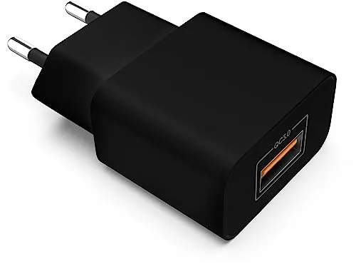 MyGadget USB Schnellladegerät Quick Charge 3.0 Ladegerät - 18W Netzteil Adapter für Smartphone & Tablet kompatibel mit Apple, Samsung, HTC, LG, Sony - Schwarz